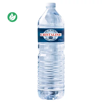 Eau de source plate Cristaline 1,5 L