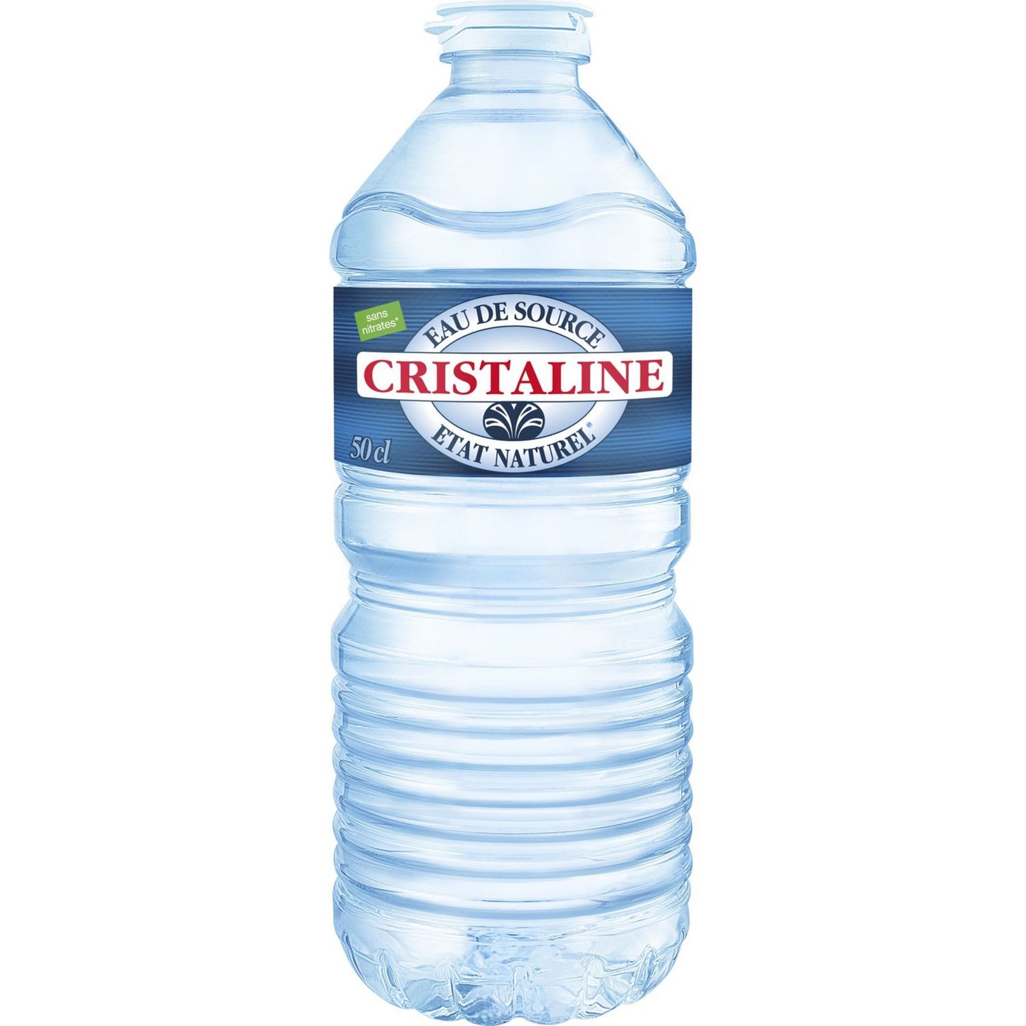 Eau de source plate Cristaline 50 cl