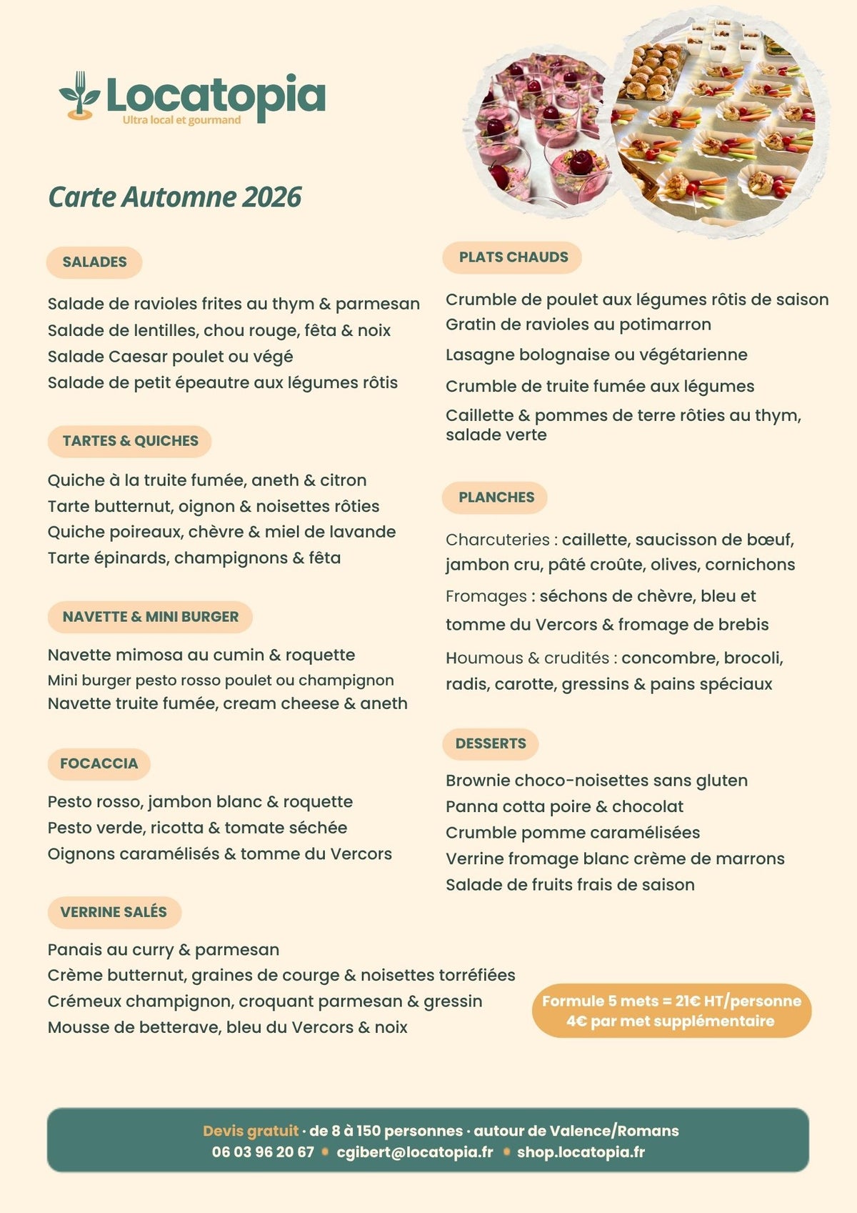 Notre carte du moment